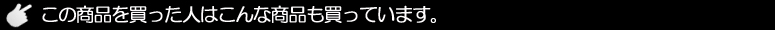 この商品を買った人はこんな商品も買っています。